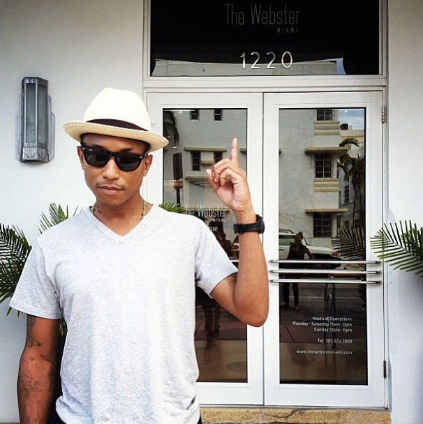 Pharrell at the Webster Miami